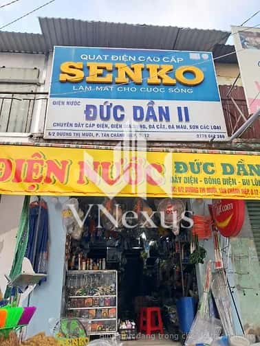 Bán nhà mặt tiền Dương Thị Mười, Quận 12, 38,4m2, sàn gỗ, 1 tầng 1lửng