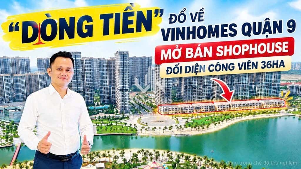 Bán Shophouse khối đế căn hộ hạng sang Vinhomes Quận 9 sở hữu lâu dài
